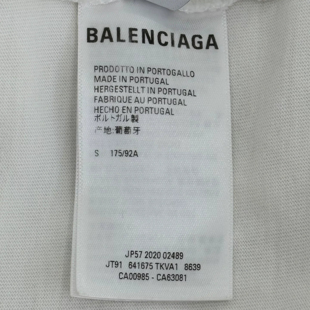 Balenciaga Dissolved Smile Scissors Embroidered Short Sleeve Top