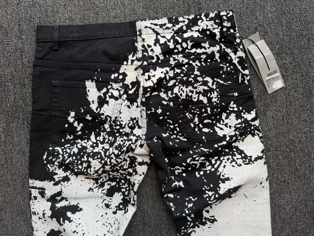 Dior Homme Black Castle Denim Jeans