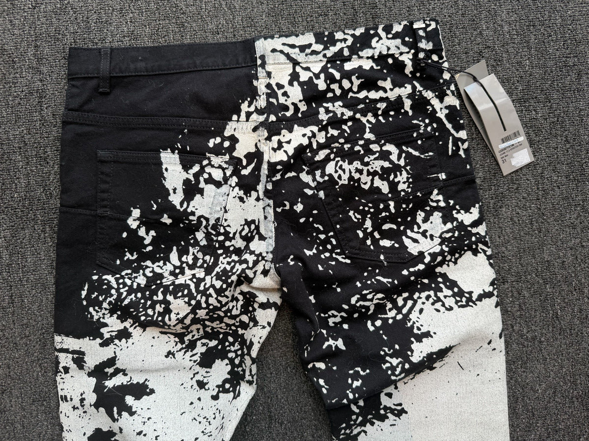 Dior Homme Black Castle Denim Jeans