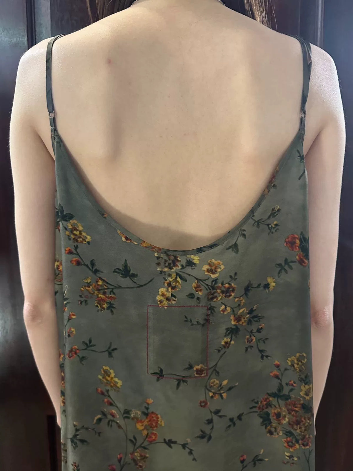Uma Wang SS25 Pre Grey/red Anaya Dress