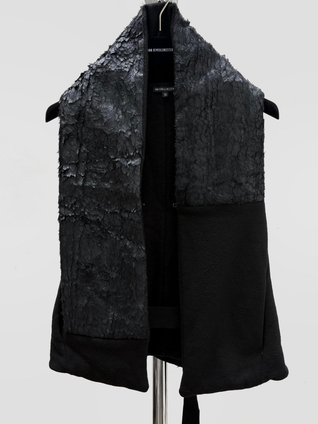 Ann Demeulemeester AW15 Crow Feather Vest