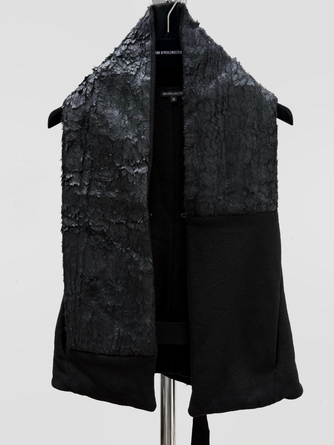 Ann Demeulemeester AW15 Crow Feather Vest