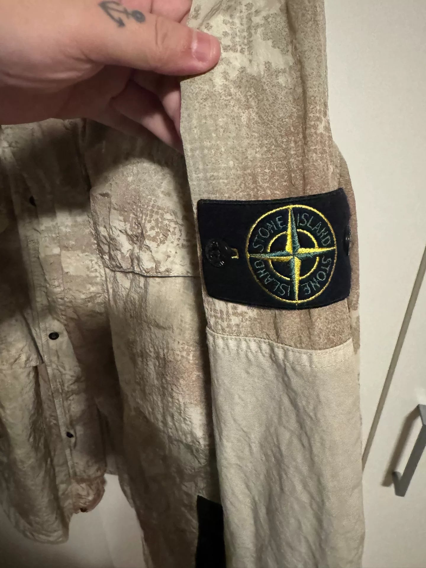 Stone Island Khaki Camo Shell Jacket