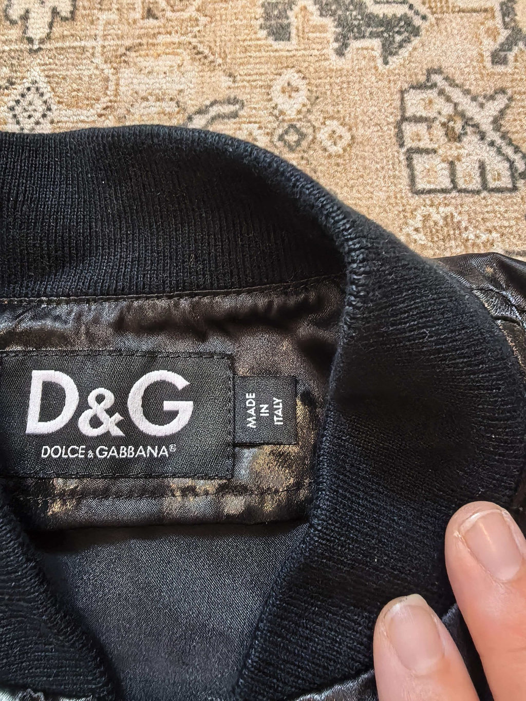 Dolce Gabbana Waxed Zip Jacket