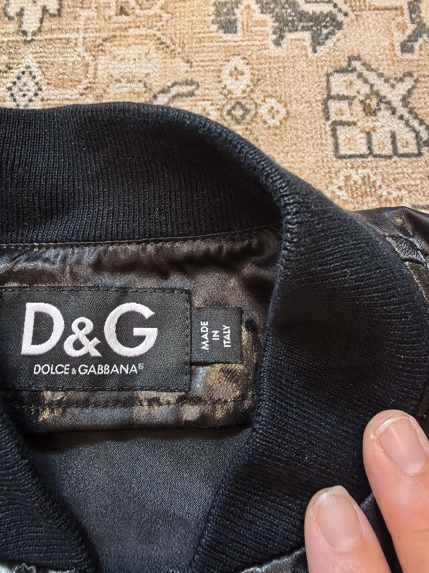 Dolce Gabbana Waxed Zip Jacket