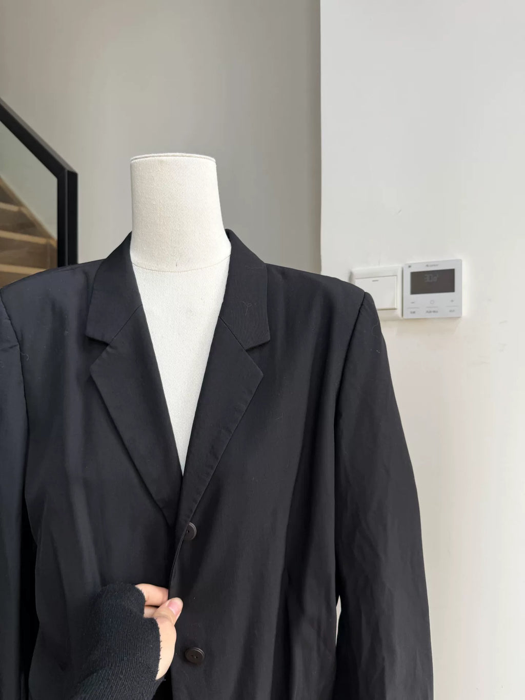 Issey Miyake Padded Shoulder Suit Jacket
