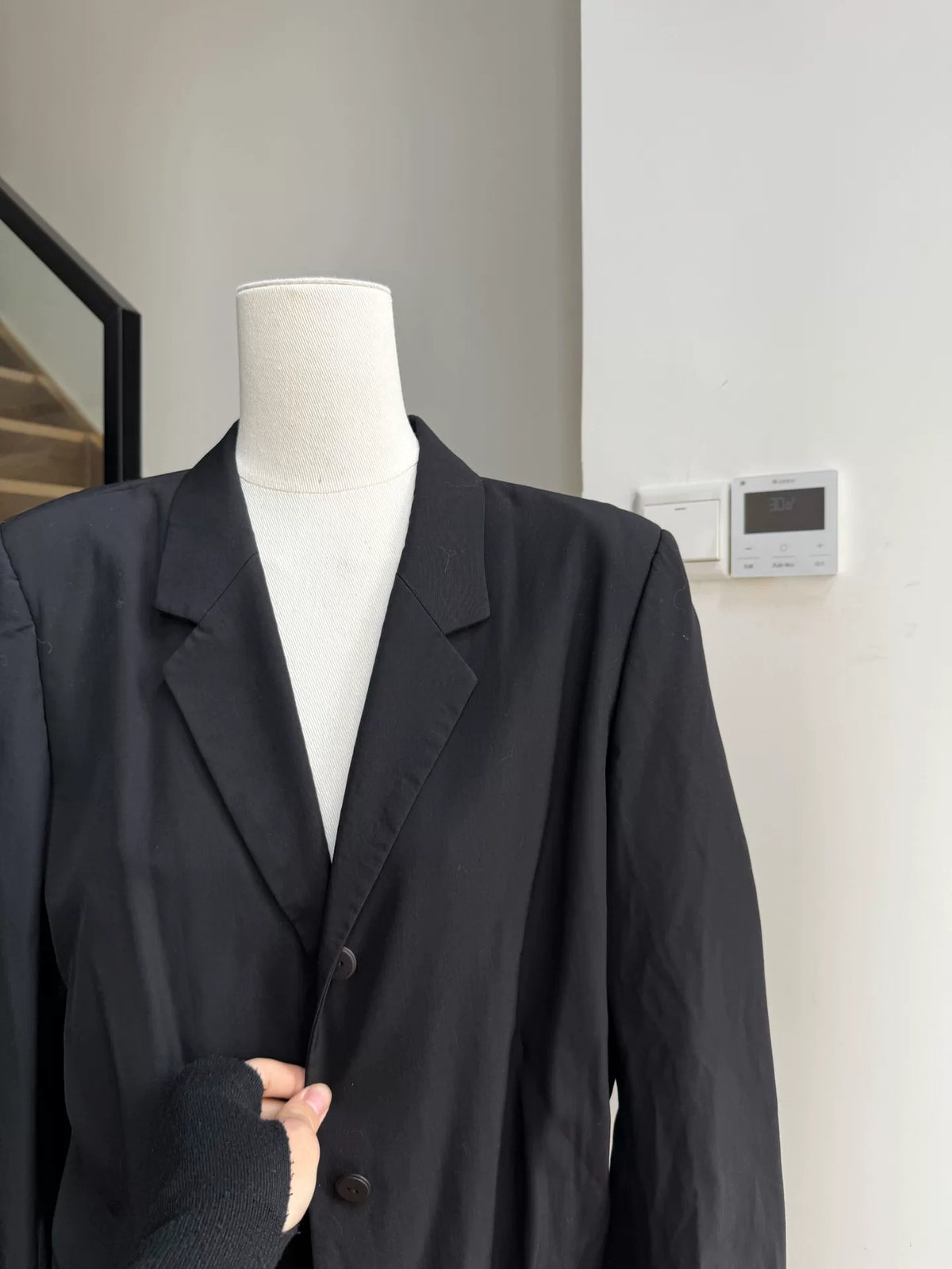 Issey Miyake Padded Shoulder Suit Jacket
