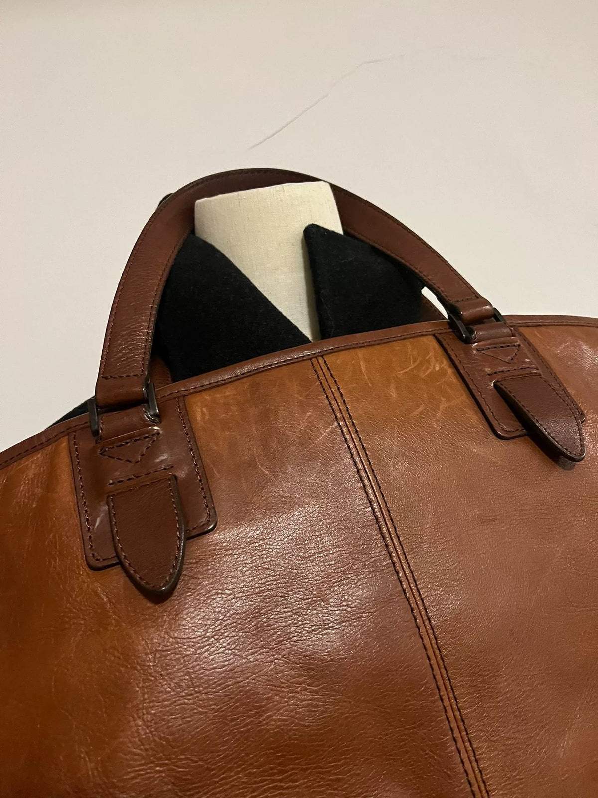 Yohji Yamamoto Brown Tote Bag