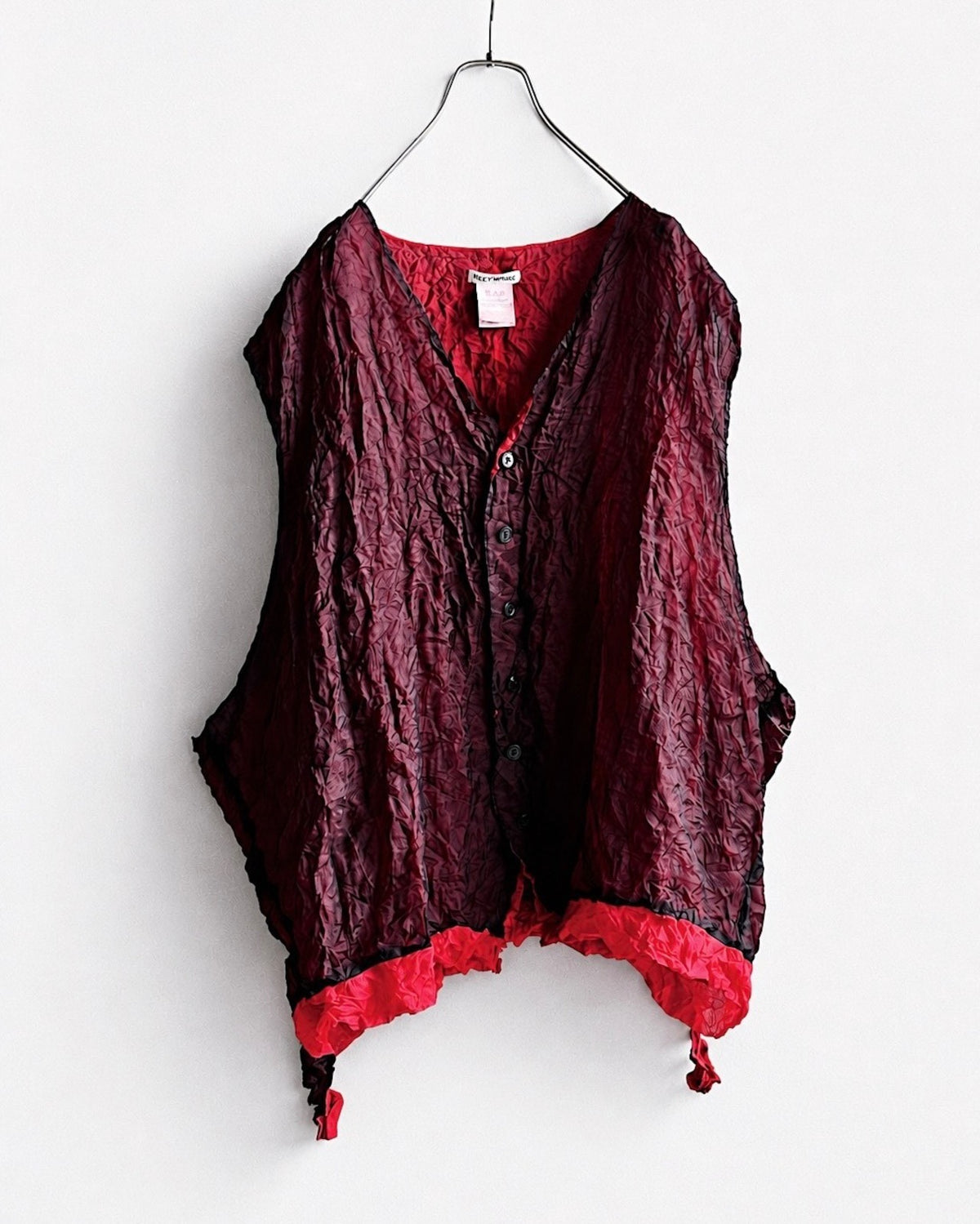 Issey Miyake Double-Layer Pleated Vest