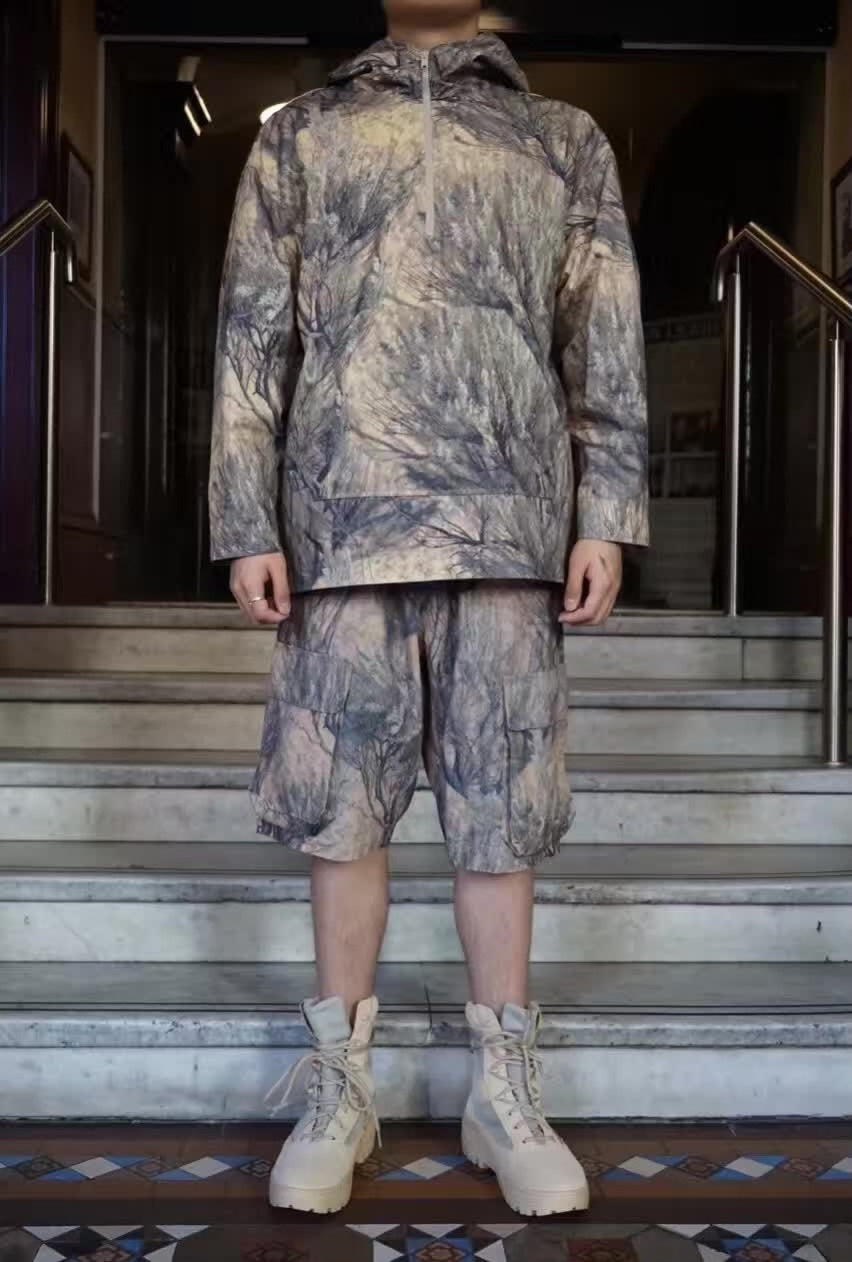 Yeezy Season 4 Camouflage Pullover Anorak Cotton Jacket