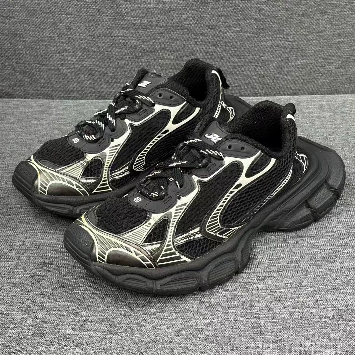 Balenciaga Black Silver Sneakers