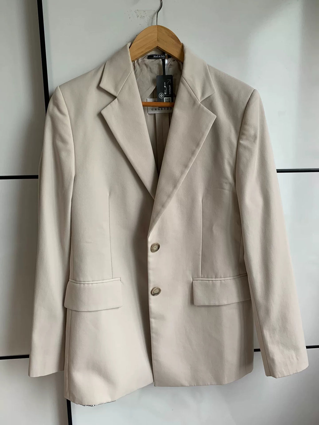 Maison Margiela Beige Double-Breasted Blazer