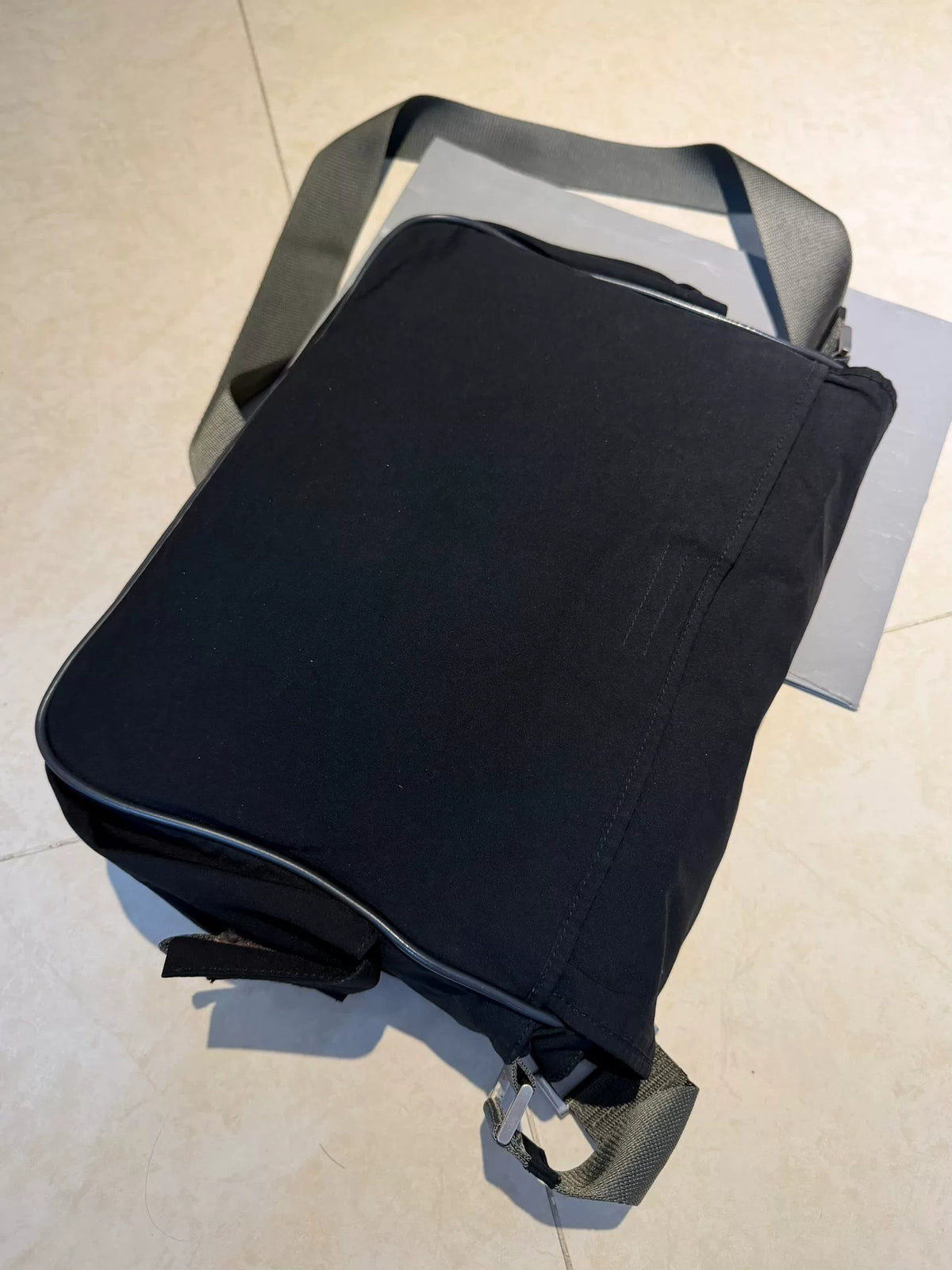 Prada Sports Label Crossbody Silver Bag