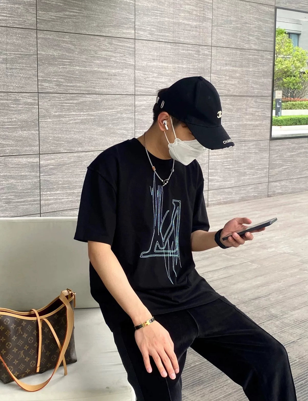 Louis Vuitton Embroidered Short Sleeve Shirt