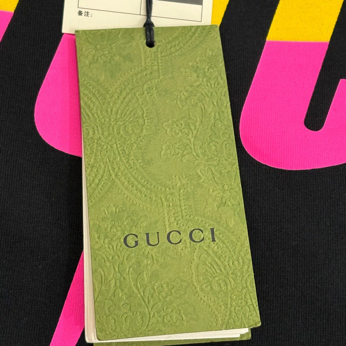 Gucci Lightning Blade Logo Letter Short-Sleeve T-Shirt