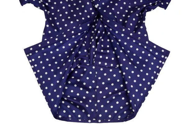 COMME des GARCONS Blue Purple Polka Dot Shirt