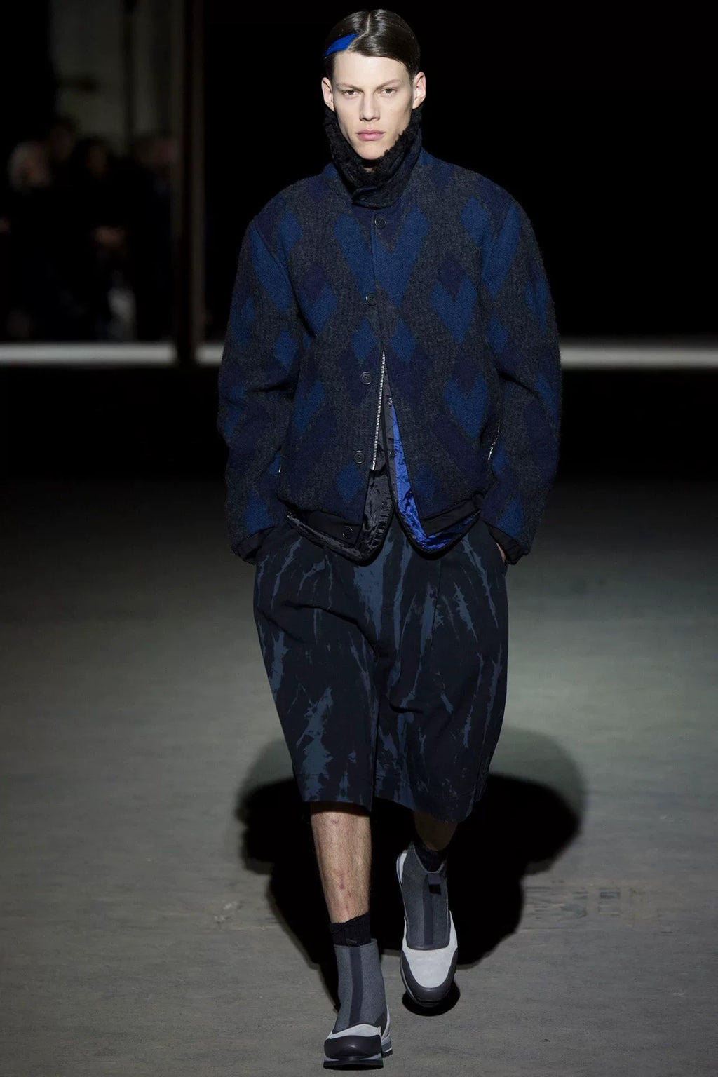 Dries Van Noten FW14 Wool Camel Mohair Plaid Collared Jacket