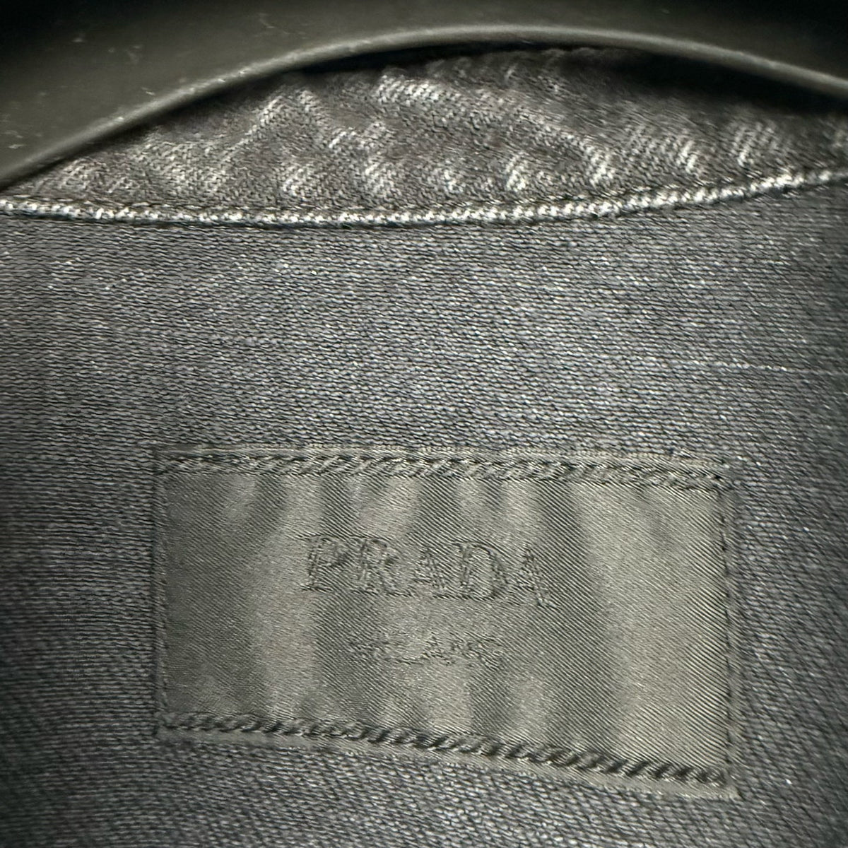 Prada Denim Short Sleeve Shirt