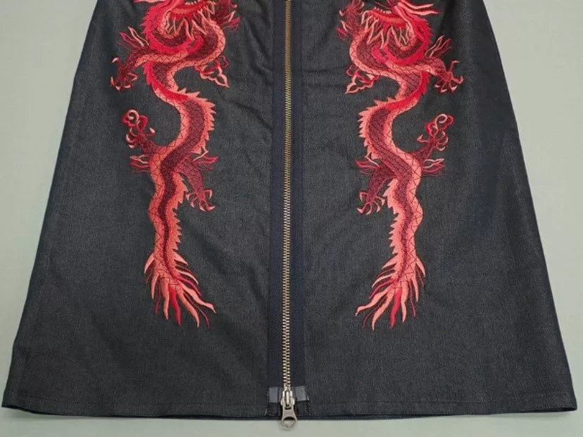 Vivienne Tam Dragon Embroidery Skirt