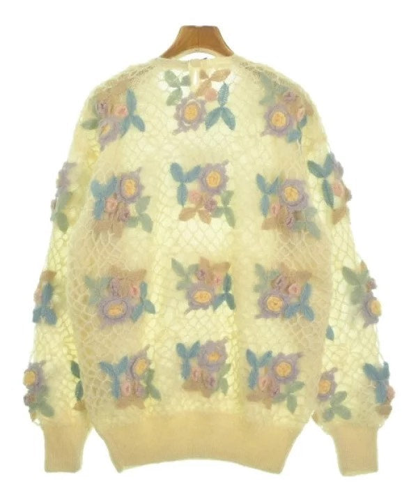 Issey Miyake 1980s Floral Embellished Knit Top