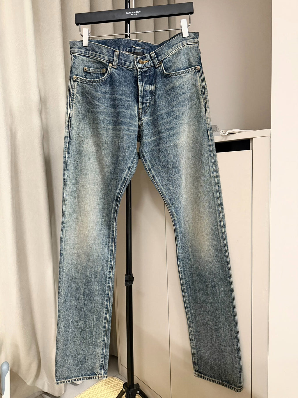 Saint Laurent Paris FW21 D18 Washed Denim Jeans