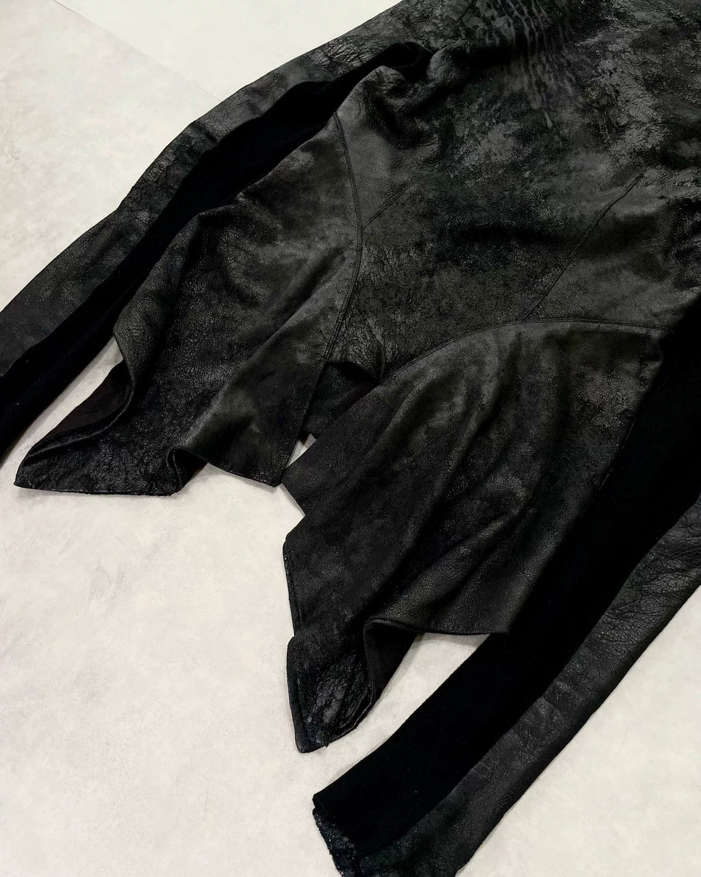 Rick Owens 2010s Embossed Lambskin Jacket