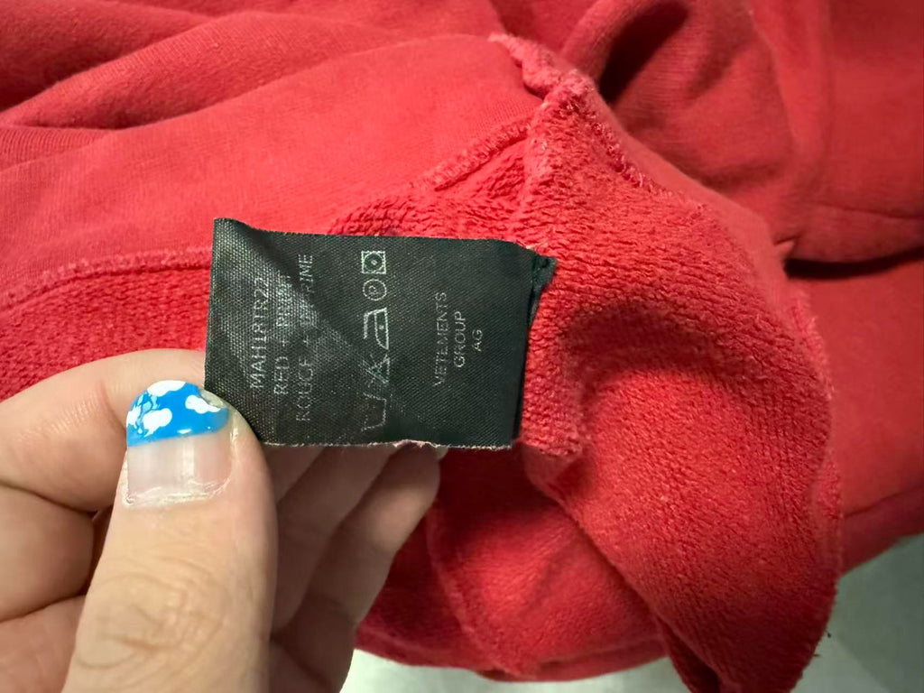 Vetements SS06 Red Irregular Patchwork Sweater
