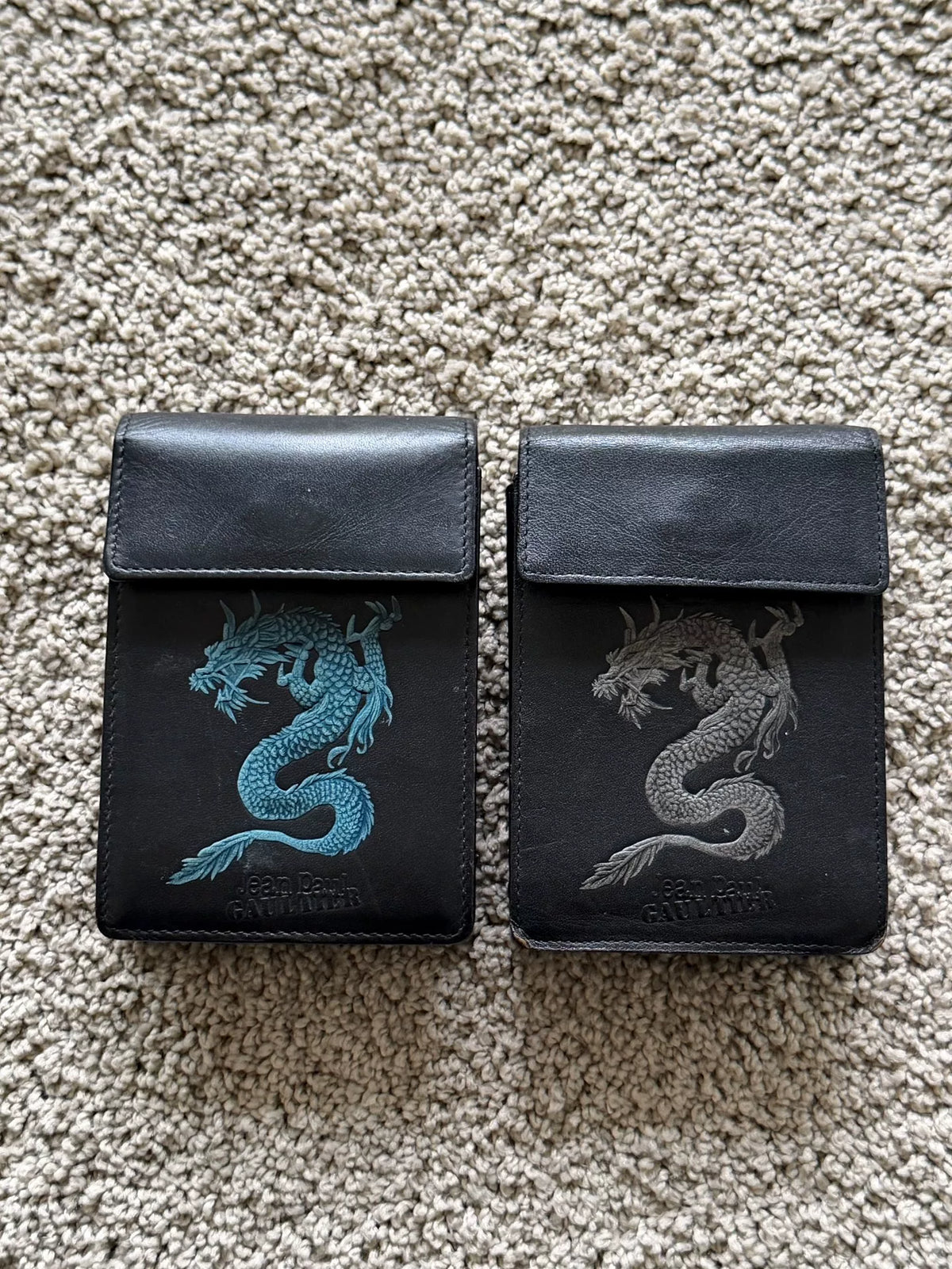 Jean Paul Gaultier 1990s Dragon Tattoo Leather Cigarette Case