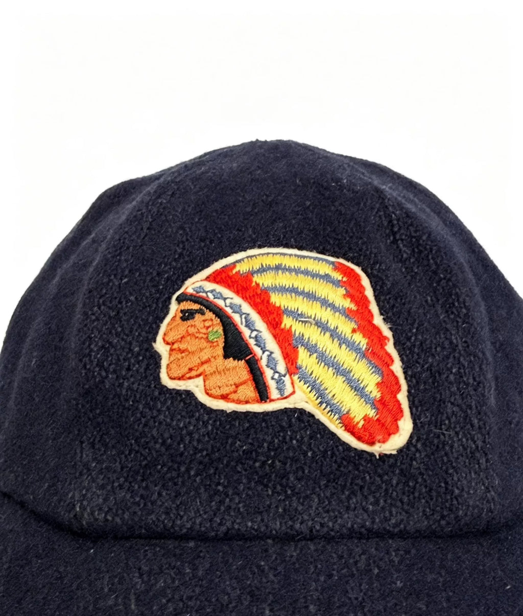 Visvim 15AW Excelsior Baseball Embroidered Navy Wool Cap