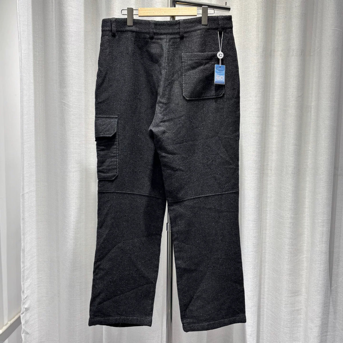 Louis Vuitton Black SKI Letter Pearl Logo Wool Silk Cashmere Trousers