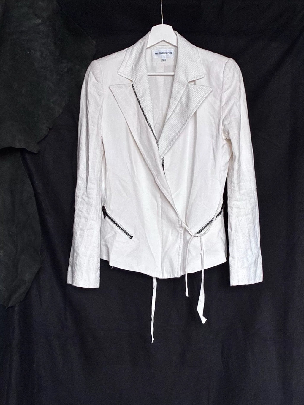 Ann Demeulemeester 97SS White Label Lace-Up Jacket