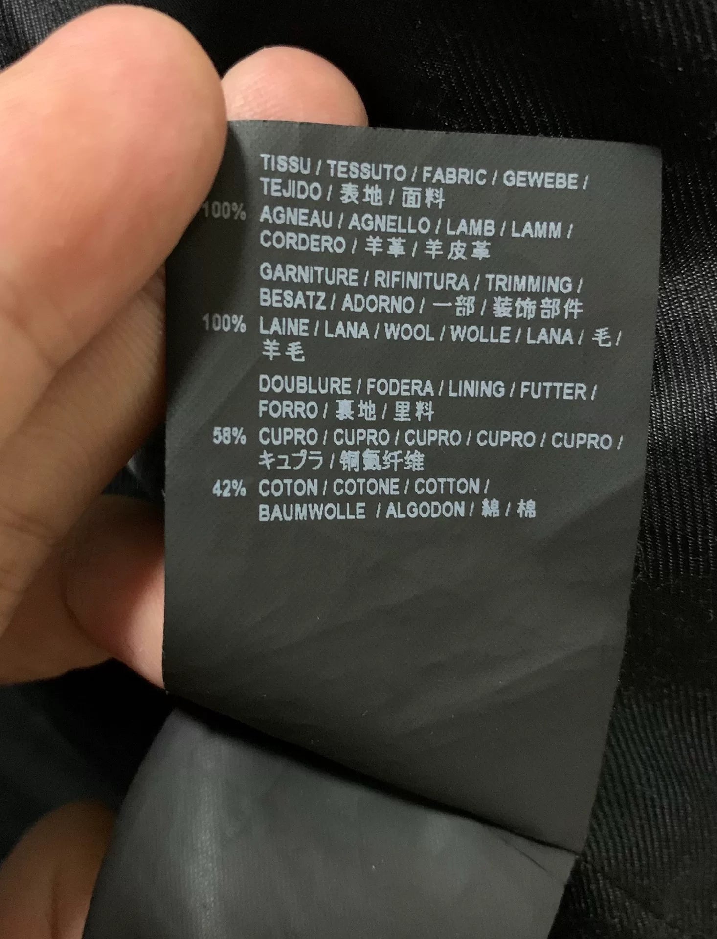 Saint Laurent 17SS Black Wool Jacket