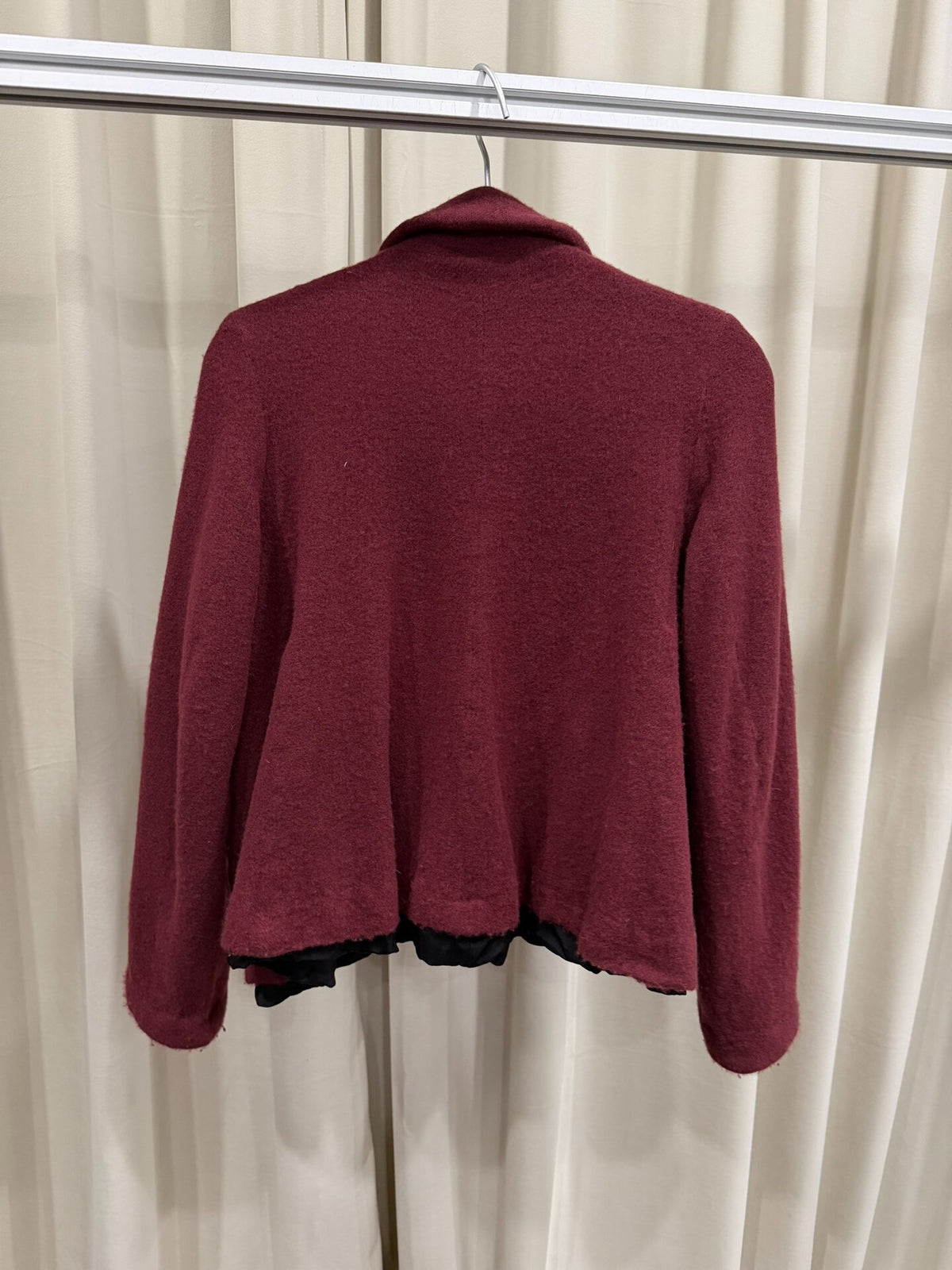 Comme des Garçons CDG 22AW Butterfly Yuanbao Collar Shrunken Wool Coat