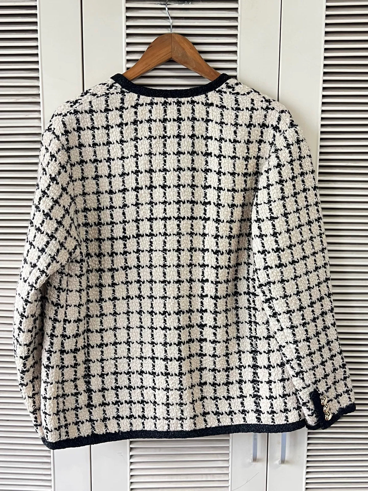 Miu Miu Classic Houndstooth Tweed Jacket