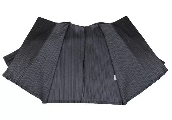 Issey Miyake Vintage Dark Pleated Cardigan