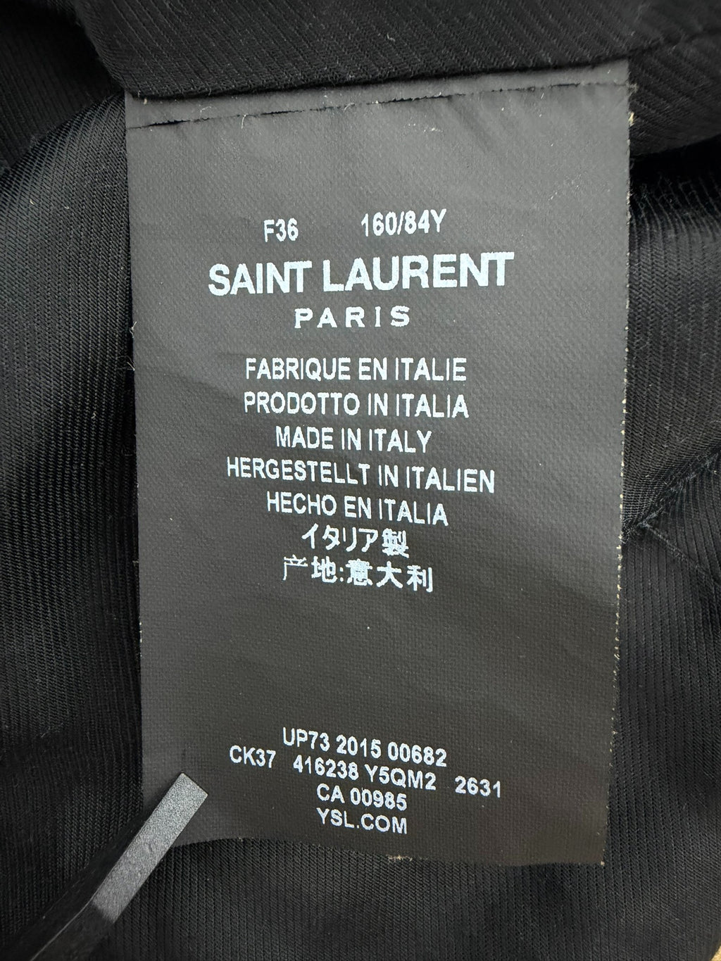 Saint Laurent Paris SLP 16ss Suede Biker Jacket