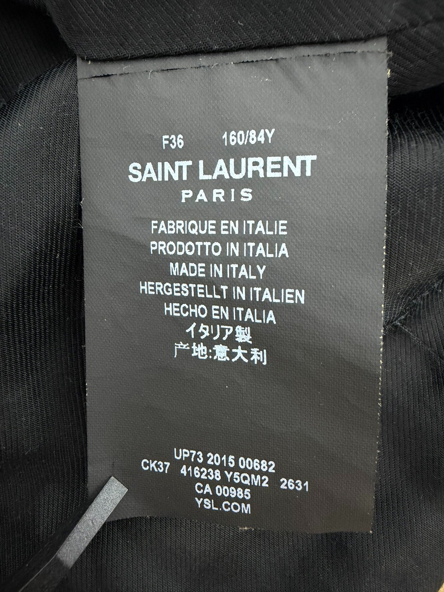 Saint Laurent Paris SLP 16ss Suede Biker Jacket