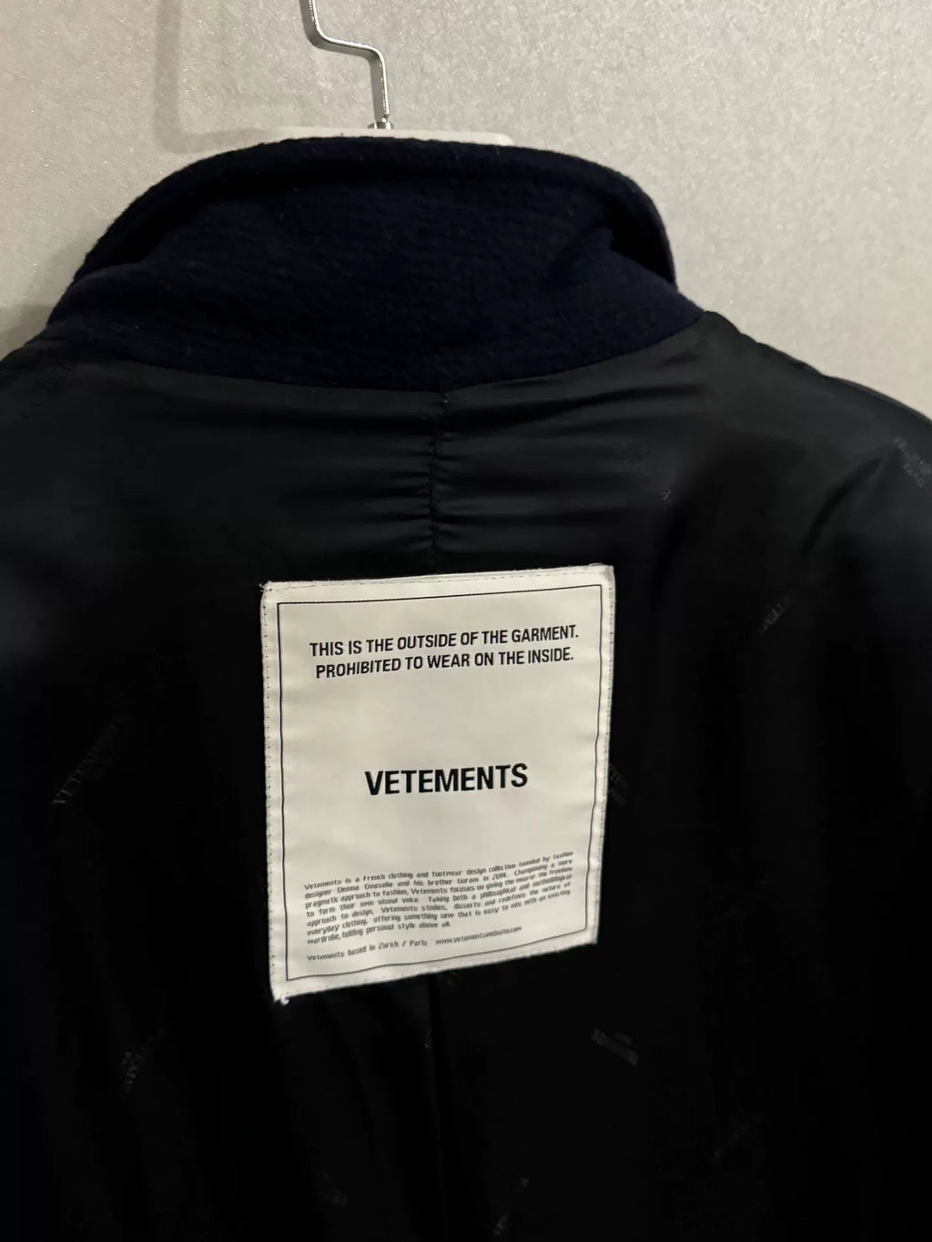 Vetements Reversible Coat