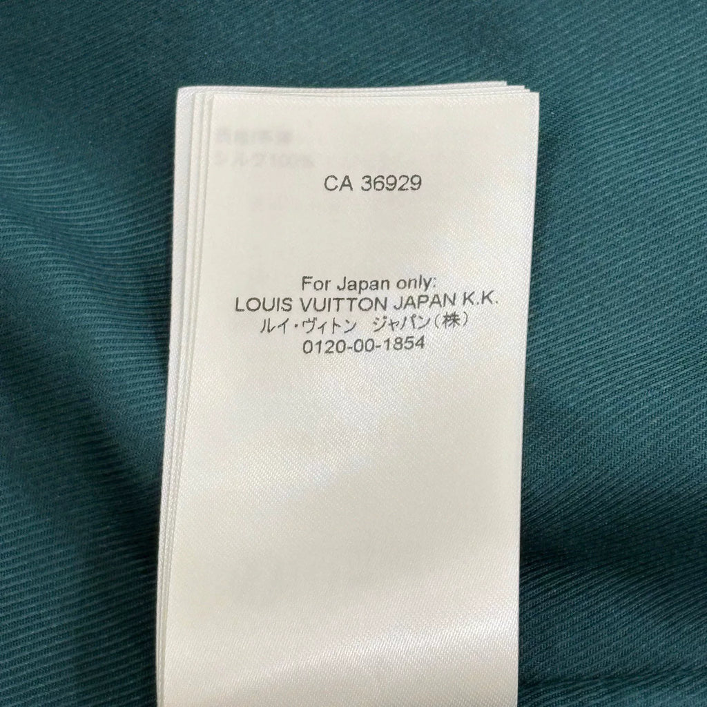Louis Vuitton LV Green Monogram Button-Down Long-Sleeve Jacket Shirt