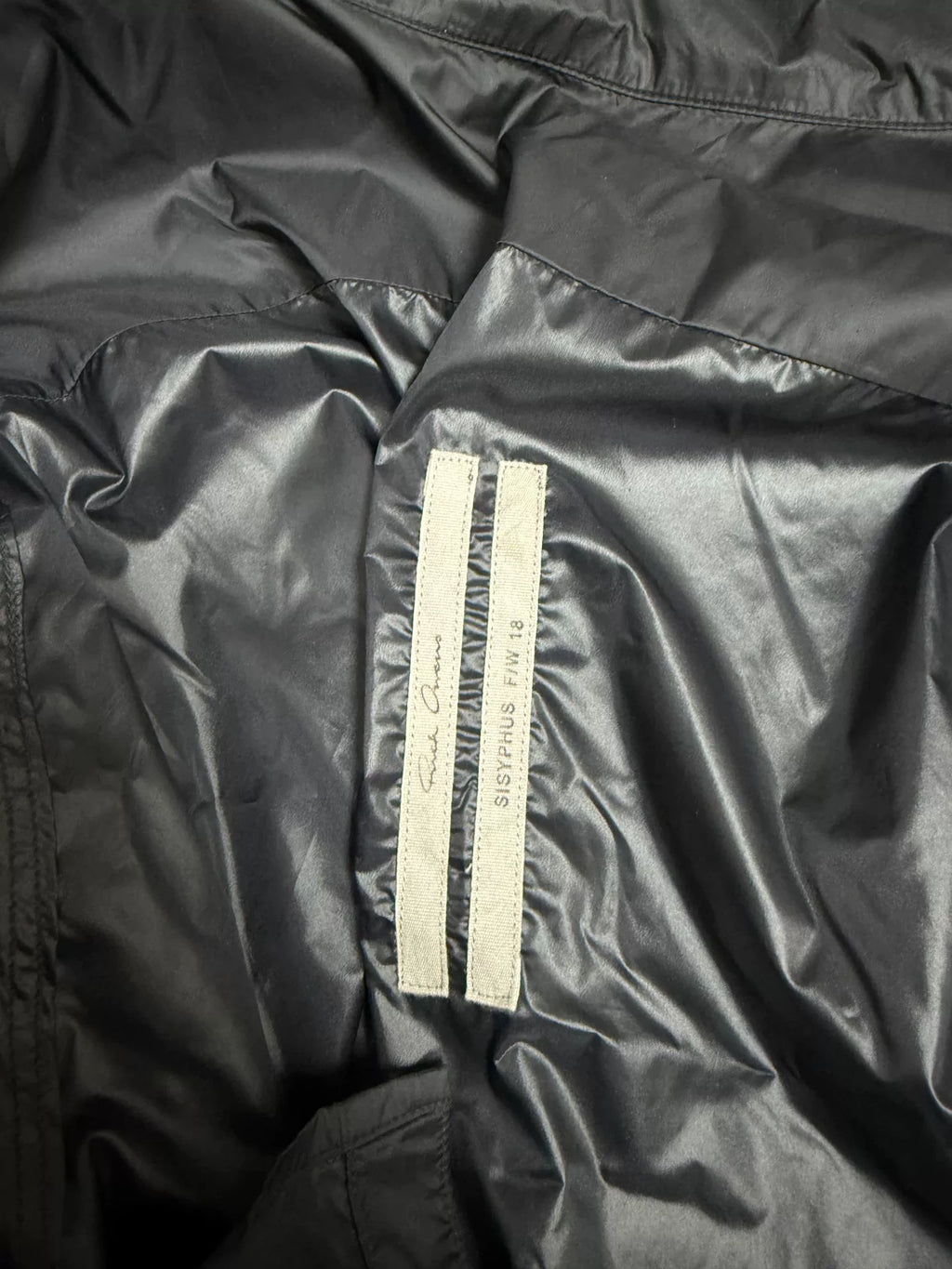 Rick Owens 18fw Nylon Standing Collar Jacket