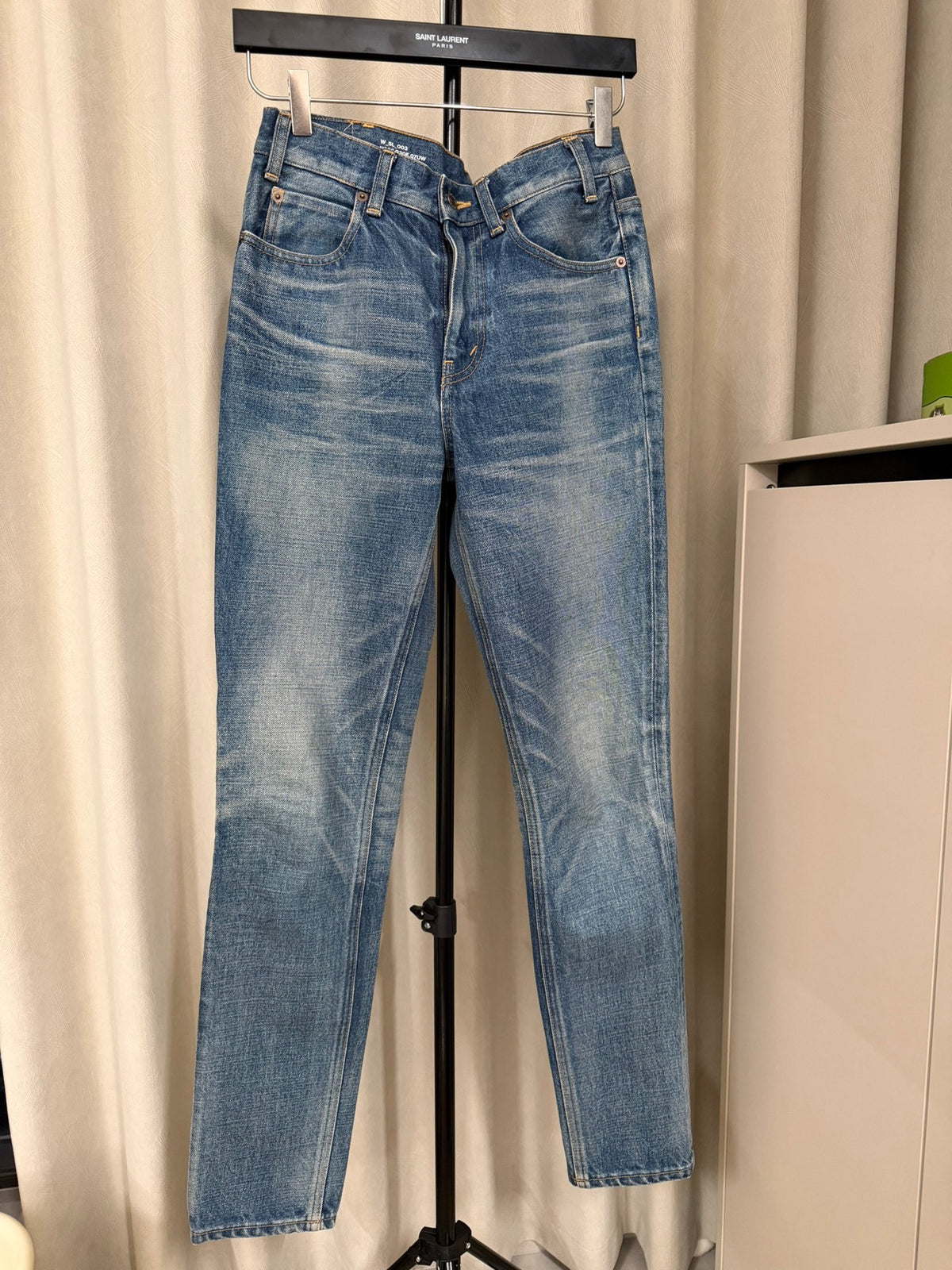 Celine SS24 Blue Washed Straight-Leg Denim Jeans