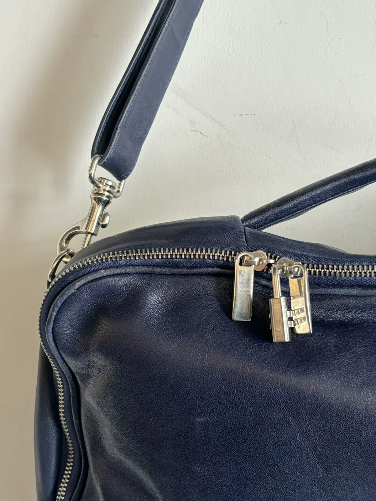 Maison Martin Margiela | 2011 Lake Blue Baguette Messenger Bag