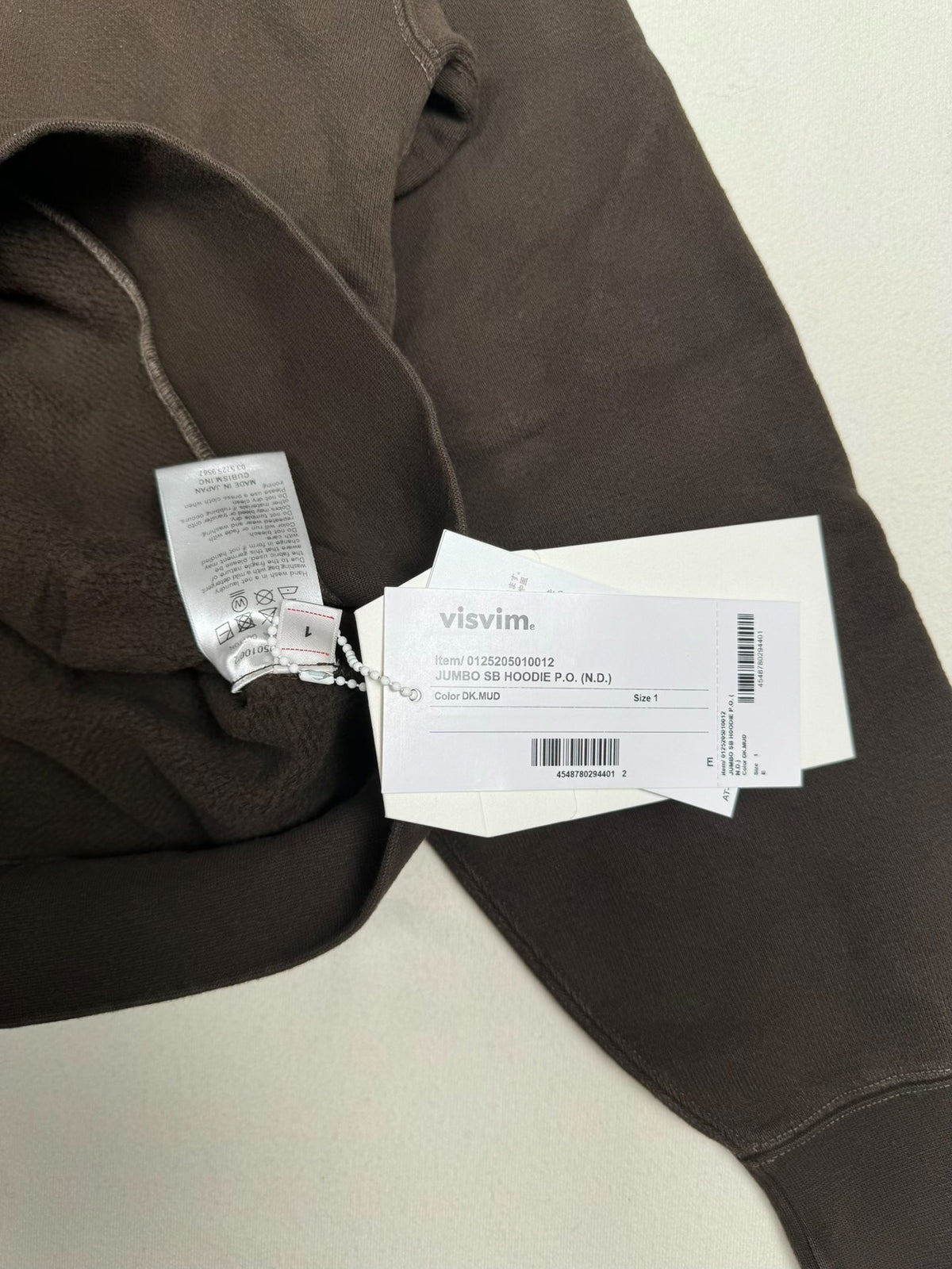 VISVIM 25aw Jumbo SB HOODIE P.O (N.D.) Mud-Dyed Hoodie