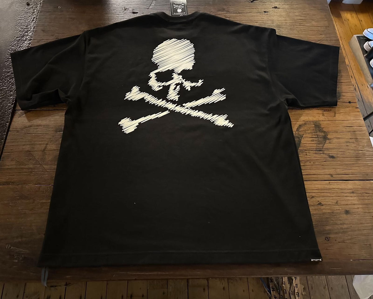 Mastermind World FW25 Black DAYDREAM Hand Write Logo Oversized Cotton Tee