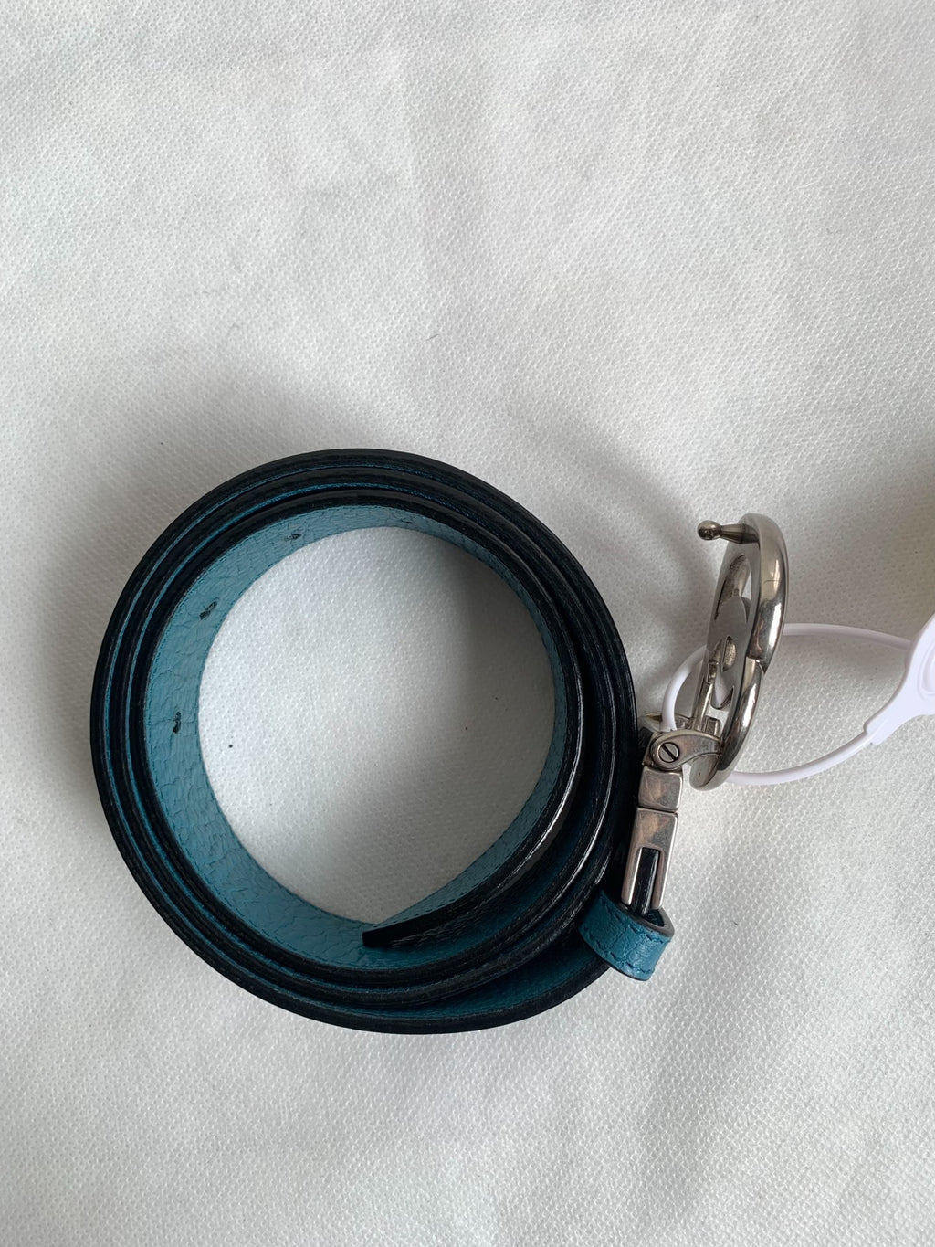 Gucci Blue Double G Belt
