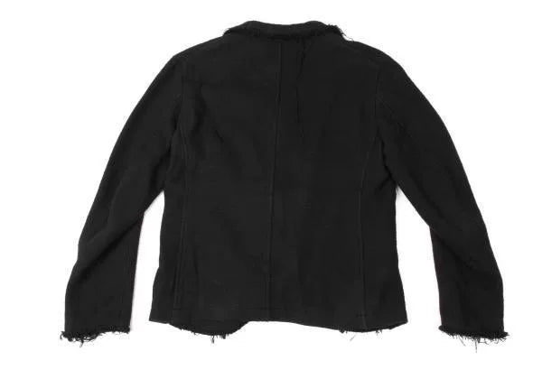Yohji Yamamoto Black Raw-Edge Jacket