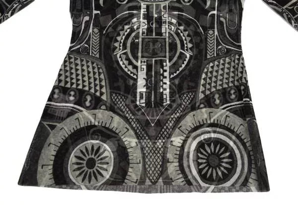 Jean Paul Gaultier Vintage Black Robot Mesh Top