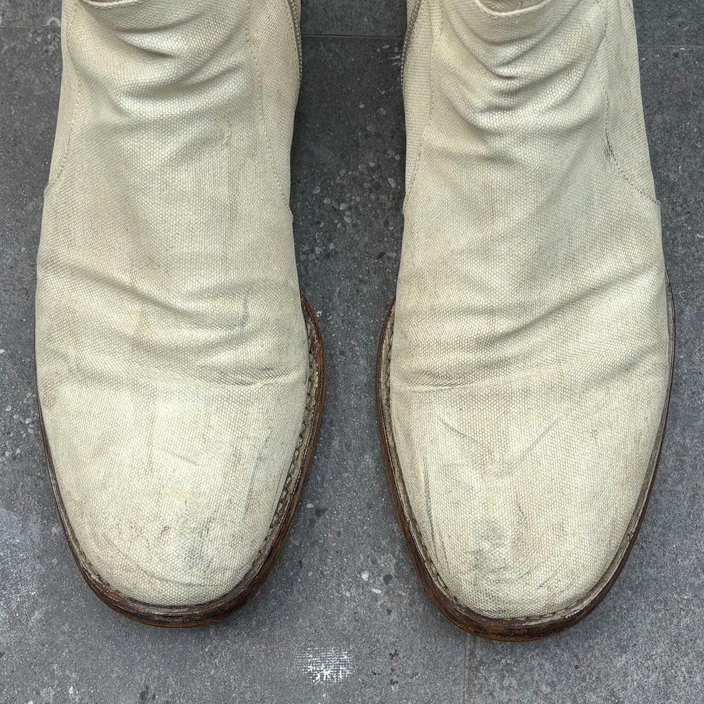 Maison Martin Margiela | 2000s Designer Era Painted Side-Zip Ankle Boots
