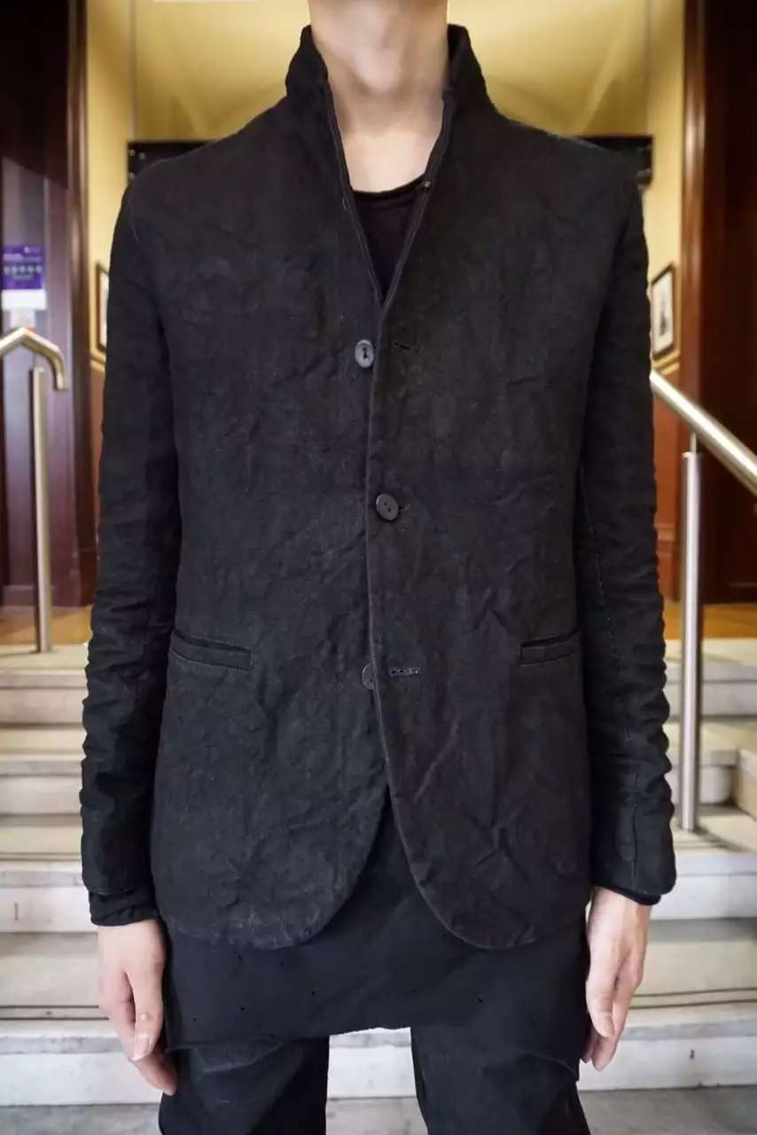 Layer-0 Sail H Alessio Black Canvas Blazer