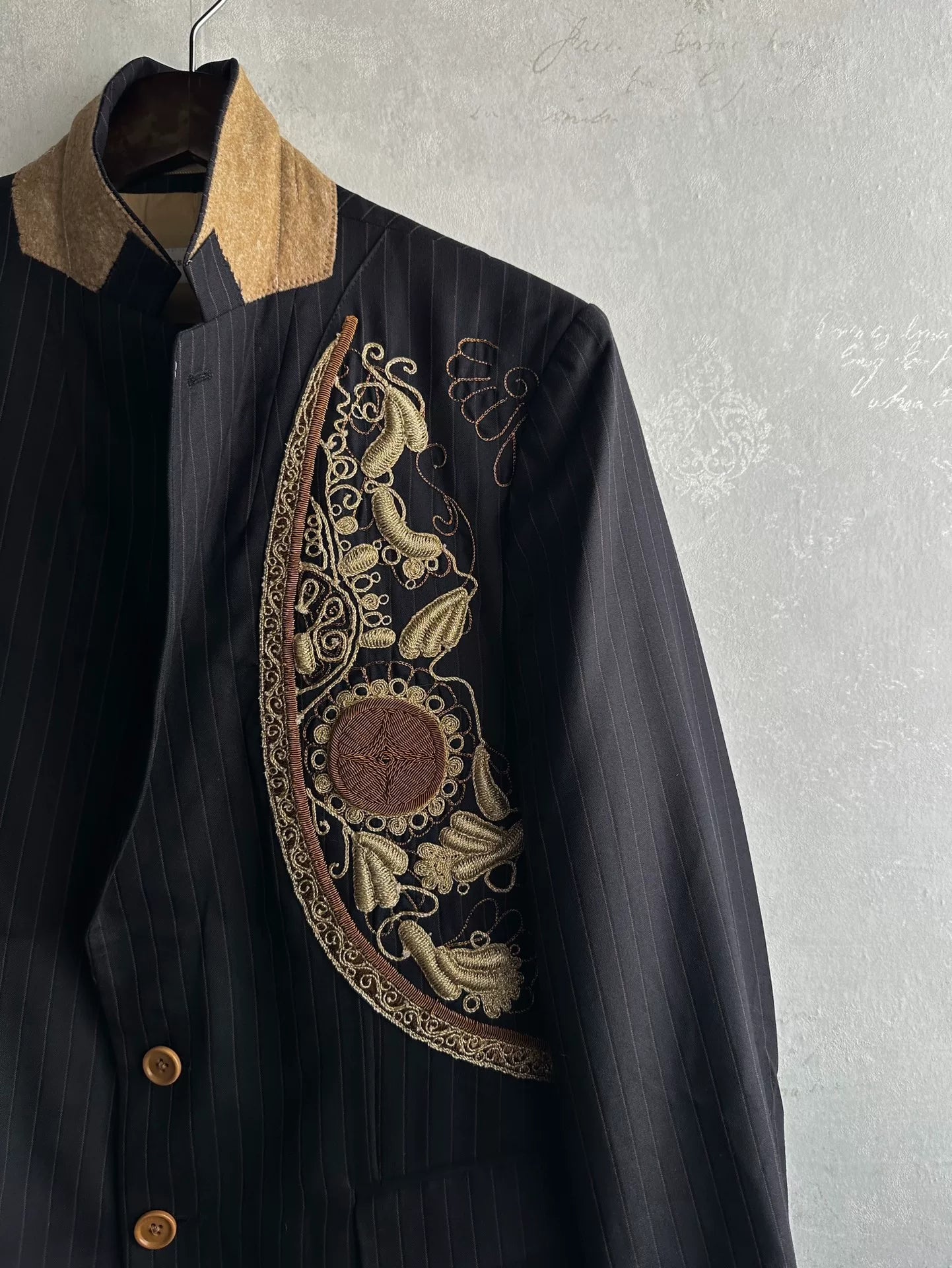 Dries van Noten 15SS Embroidered Wool Blazer